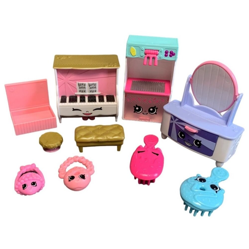 Shopkins Moose Spree Piano Ice Cream Truck Vanity Set